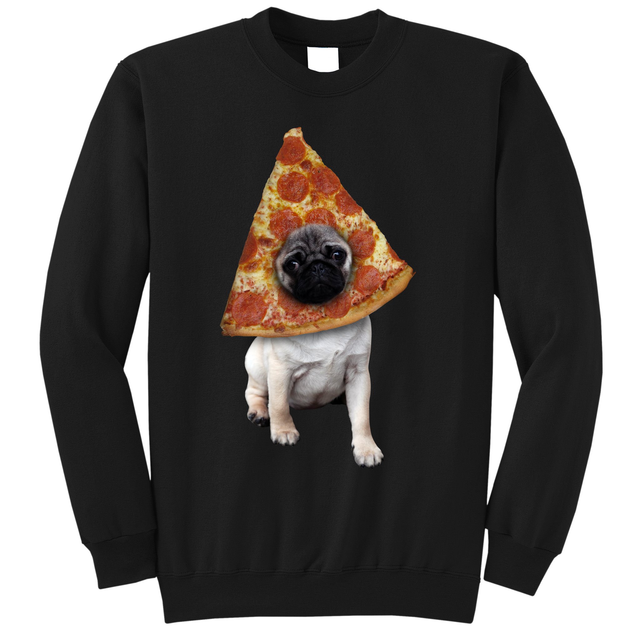 Pizza Pug Dog Sweatshirt