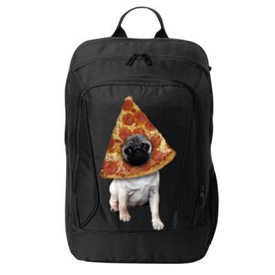 Pizza Pug Dog City Backpack