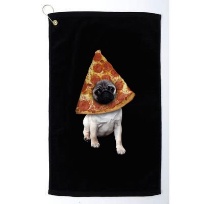 Pizza Pug Dog Platinum Collection Golf Towel