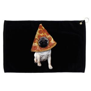 Pizza Pug Dog Grommeted Golf Towel