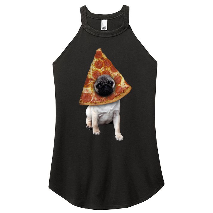 Pizza Pug Dog Women's Perfect Tri Rocker Tank