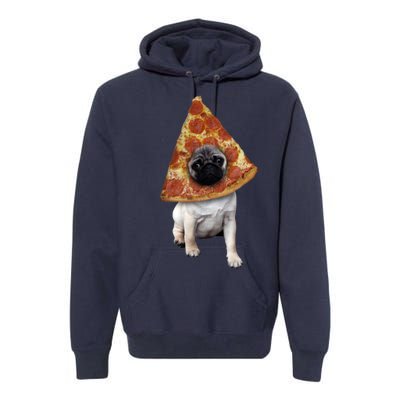 Pizza Pug Dog Premium Hoodie