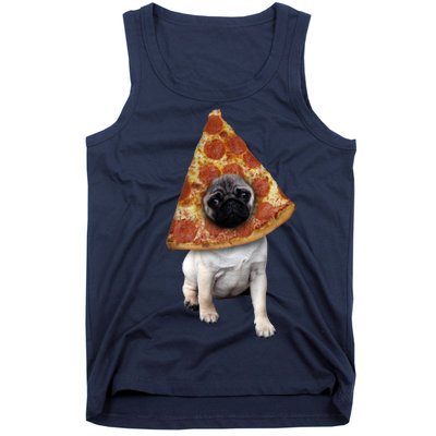 Pizza Pug Dog Tank Top