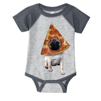 Pizza Pug Dog Infant Baby Jersey Bodysuit