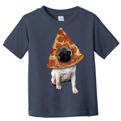 Pizza Pug Dog Toddler T-Shirt