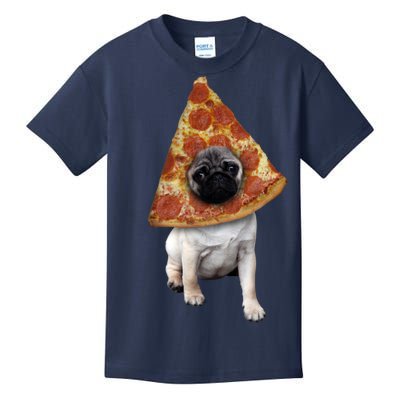 Pizza Pug Dog Kids T-Shirt