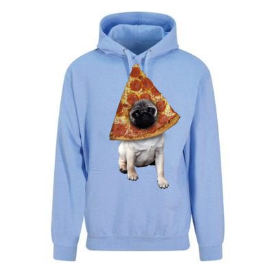 Pizza Pug Dog Unisex Surf Hoodie