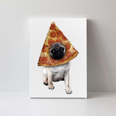 Pizza Pug Dog Canvas