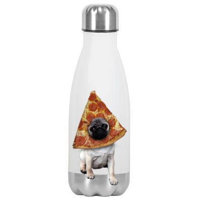 Pizza Pug Dog Stainless Steel Insulated Water Bottle