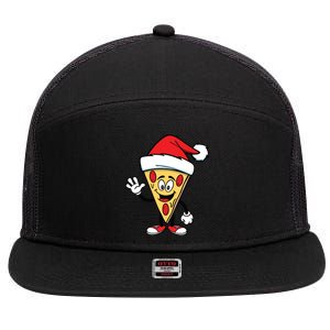 Pizza Santa 7 Panel Mesh Trucker Snapback Hat