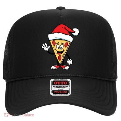 Pizza Santa High Crown Mesh Back Trucker Hat