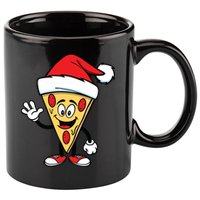 Pizza Santa 11oz C Handle Ceramic Mug