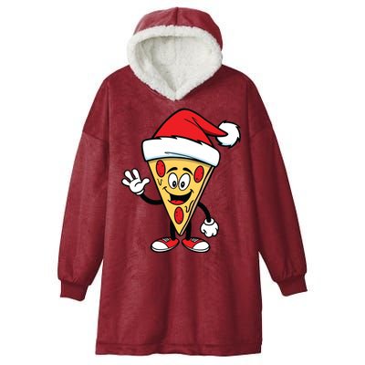 Pizza Santa Hooded Wearable Blanket