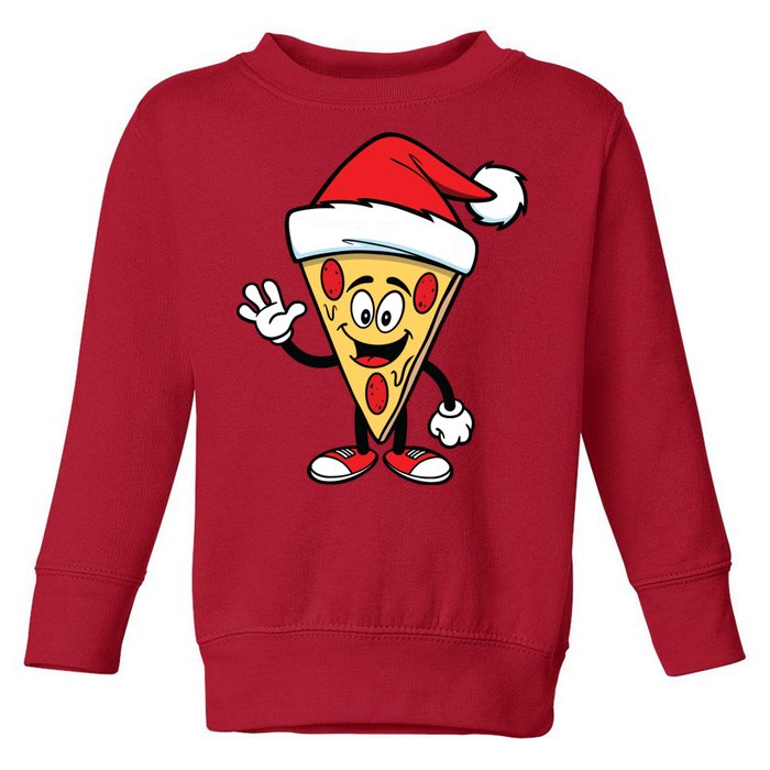 Pizza Santa Toddler Sweatshirt