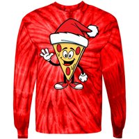 Pizza Santa Tie-Dye Long Sleeve Shirt