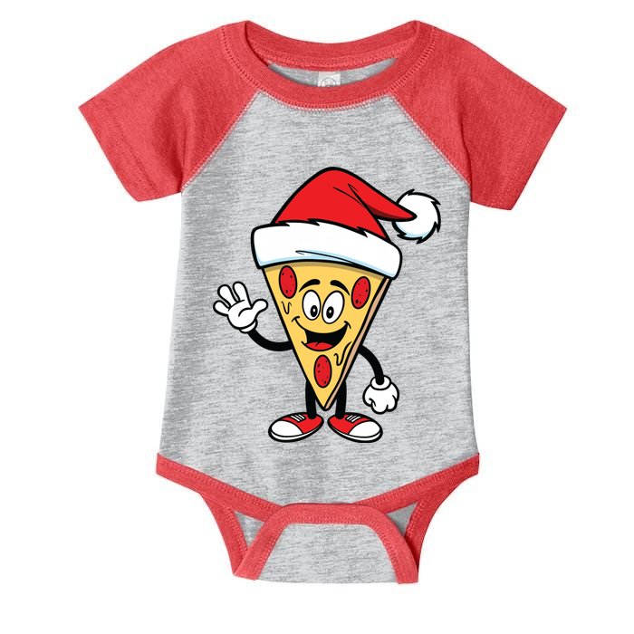 Pizza Santa Infant Baby Jersey Bodysuit