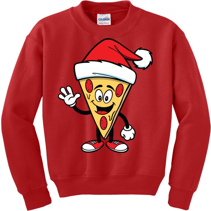 Pizza Santa Kids Sweatshirt