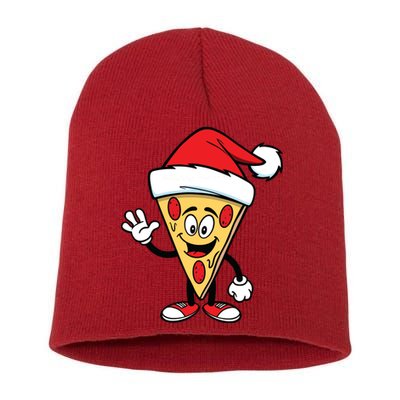 Pizza Santa Short Acrylic Beanie