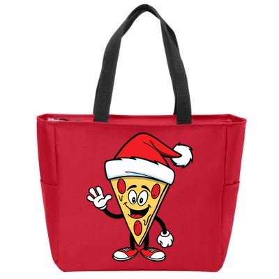 Pizza Santa Zip Tote Bag