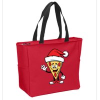 Pizza Santa Zip Tote Bag
