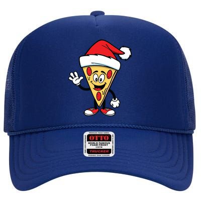 Pizza Santa High Crown Mesh Back Trucker Hat