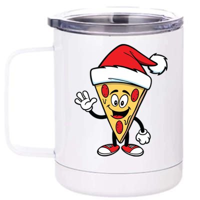 Pizza Santa 12 oz Stainless Steel Tumbler Cup