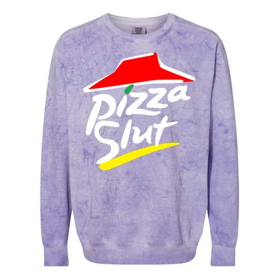 Pizza Slut Colorblast Crewneck Sweatshirt