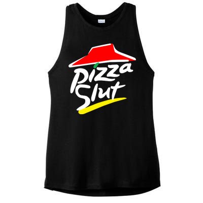 Pizza Slut Ladies PosiCharge Tri-Blend Wicking Tank