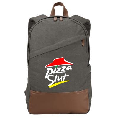 Pizza Slut Cotton Canvas Backpack