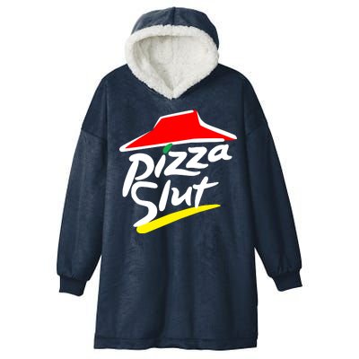 Pizza Slut Hooded Wearable Blanket