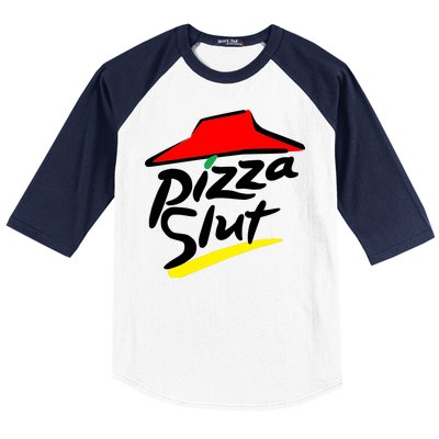 Pizza Slut Baseball Sleeve Shirt