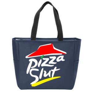 Pizza Slut Zip Tote Bag