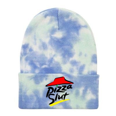 Pizza Slut Tie Dye 12in Knit Beanie