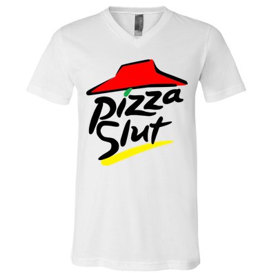 Pizza Slut V-Neck T-Shirt