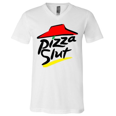 Pizza Slut V-Neck T-Shirt