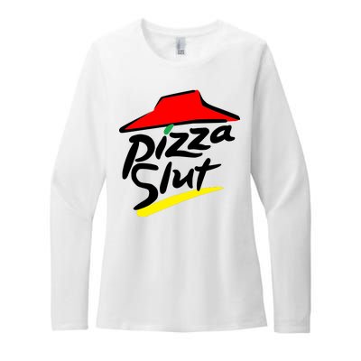 Pizza Slut Womens CVC Long Sleeve Shirt