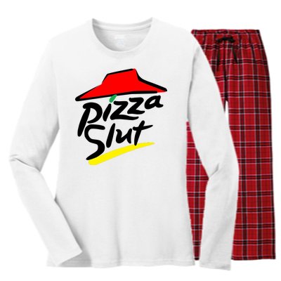 Pizza Slut Women's Long Sleeve Flannel Pajama Set 