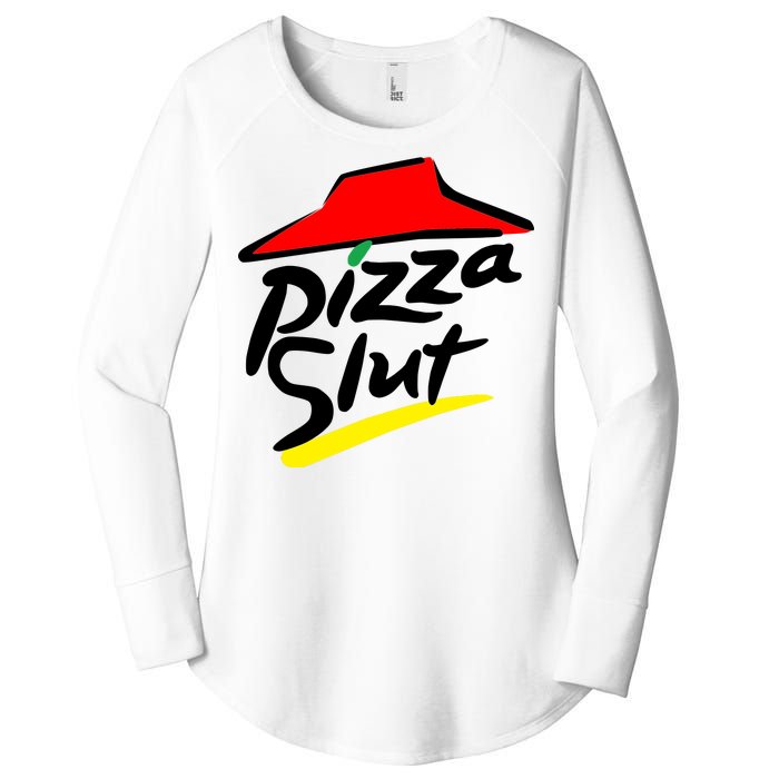 Pizza Slut Women's Perfect Tri Tunic Long Sleeve Shirt