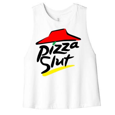 Pizza Slut Women's Racerback Cropped Tank