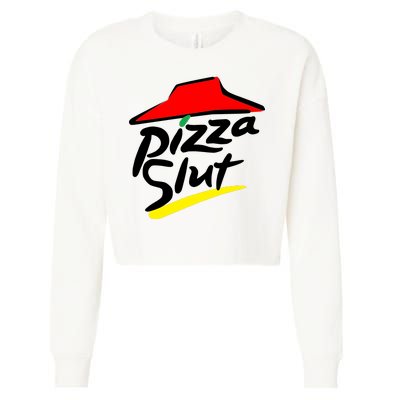 Pizza Slut Cropped Pullover Crew