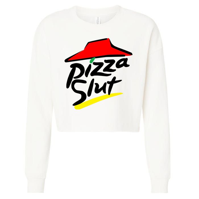 Pizza Slut Cropped Pullover Crew