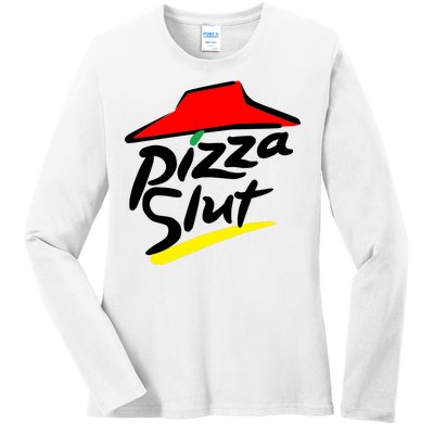 Pizza Slut Ladies Long Sleeve Shirt