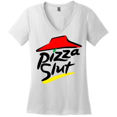 Pizza Slut Women's V-Neck T-Shirt