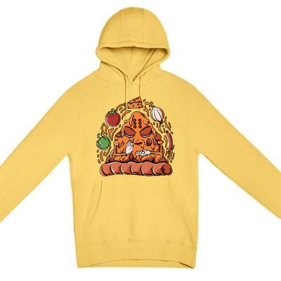 Pizza Warrior Premium Pullover Hoodie