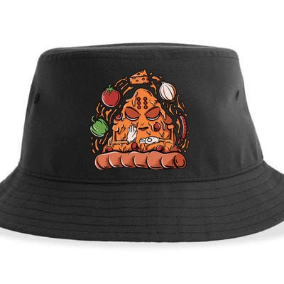 Pizza Warrior Sustainable Bucket Hat