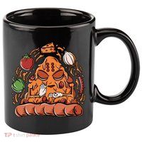 Pizza Warrior 11oz C Handle Ceramic Mug