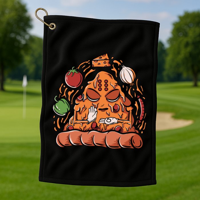 Pizza Warrior Golf Towel
