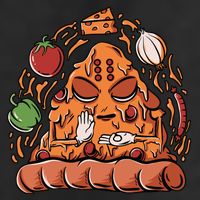 Pizza Warrior Golf Towel