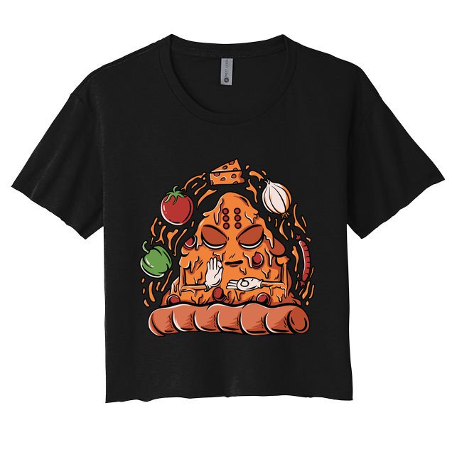 Pizza Warrior Crop Top