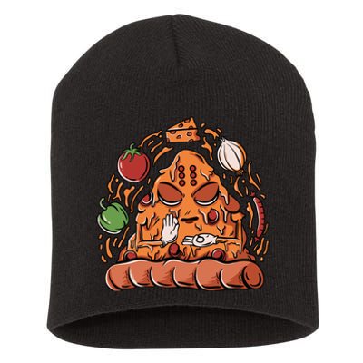 Pizza Warrior Short Acrylic Beanie